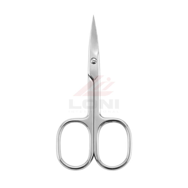 Premium Curved Manicure Scissors – 3.5'' Stainless Steel for Nails, Eyebrows & Grooming - Image 4