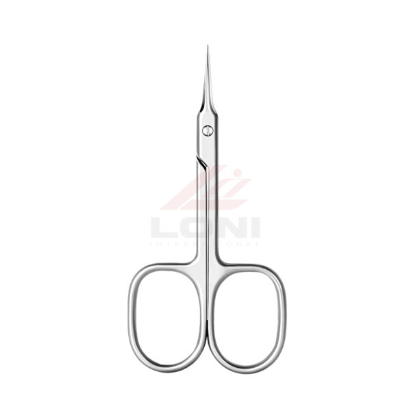 Silvery Extra Fine Curved Cuticle Scissors – Precision Grooming for Nails, Brows & Skin - Image 3