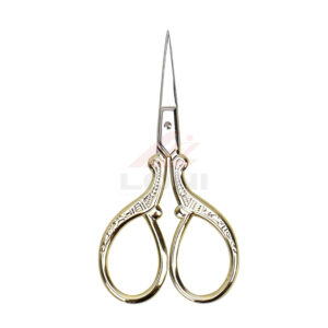 Gold Stork Embroidery Scissors – 2pcs 3.6'' Sharp Stainless Steel for Sewing & Crafting