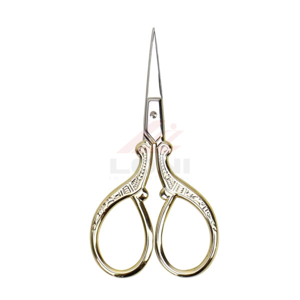 Gold Stork Embroidery Scissors – 2pcs 3.6'' Sharp Stainless Steel for Sewing & Crafting