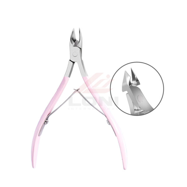 Stainless Steel Cuticle Nippers – Sharp Full Jaw Trimmer for Salon & Home Use