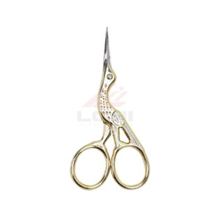 3.6'' Gold Stork Scissors – Stainless Steel Sewing & Embroidery Shears