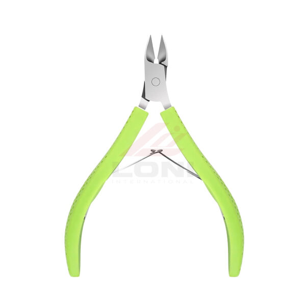 Stainless Steel Cuticle Nippers with Silicone Grip – Professional Nail Care Tool