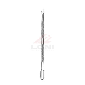 2Pcs Stainless Steel Cuticle Pusher & Remover Tool – Dual-Ended Manicure & Pedicure Set (Silver)