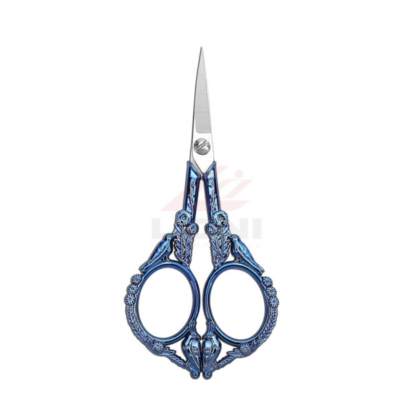 4.6'' Rainbow Bird Embroidery Scissors – Vintage Detail Shears for Sewing & Craft