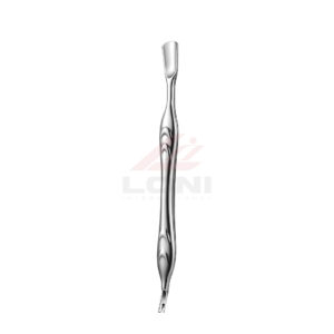 2-in-1 Stainless Steel Cuticle Pusher & Trimmer – Silver